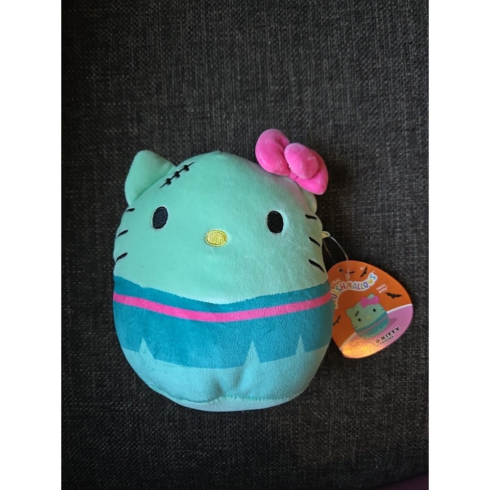 Squishmallows Sanrio Halloween 6" Hello Kitty Frankenstein Plush Doll NWT